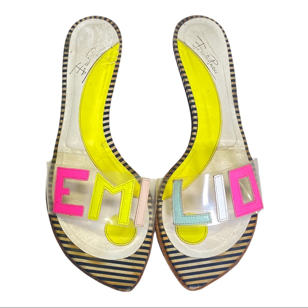 Emilio Pucci Clear Sandals